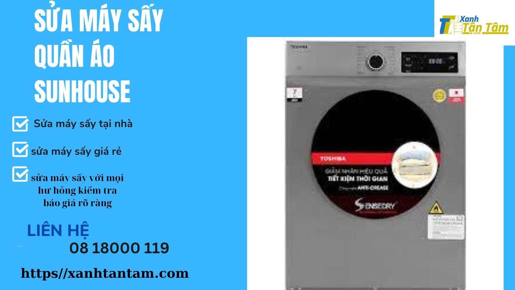 sua-may-say-sunhouse-xanh-tan-tam